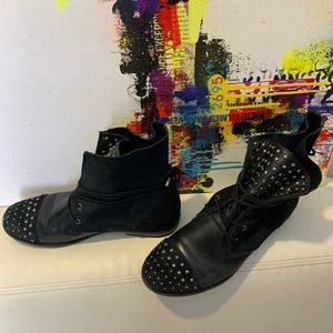 The Sak Anthropologie Studded Jada Combat Boots